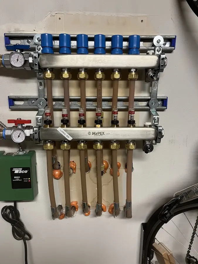 Plumber performing Leak Detection at a residential property in St. Albans